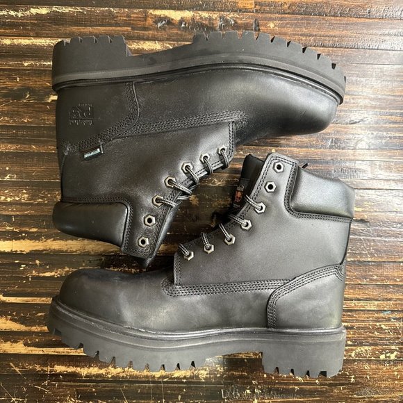 Timberland Pro 24/7 DIRECT ATTACH 6" Black Soft Toe Waterproof Boot 26036 Sz 9.5 - Picture 3 of 8